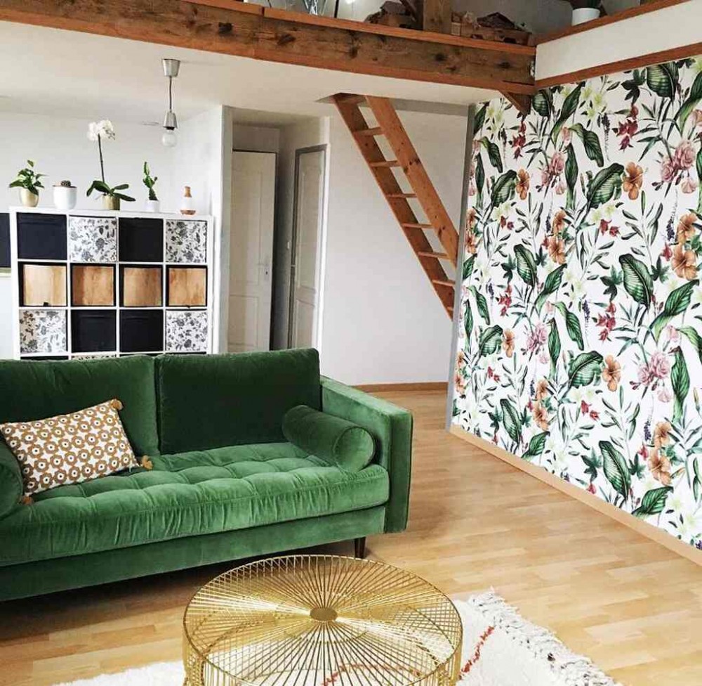 How to choose the right wallpaper for the living room 5
