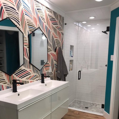 Bathroom wallpapers 