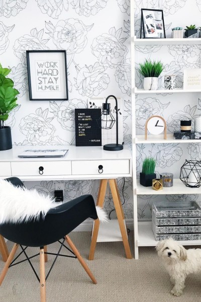 Home office - inspiration for a fashionable interior