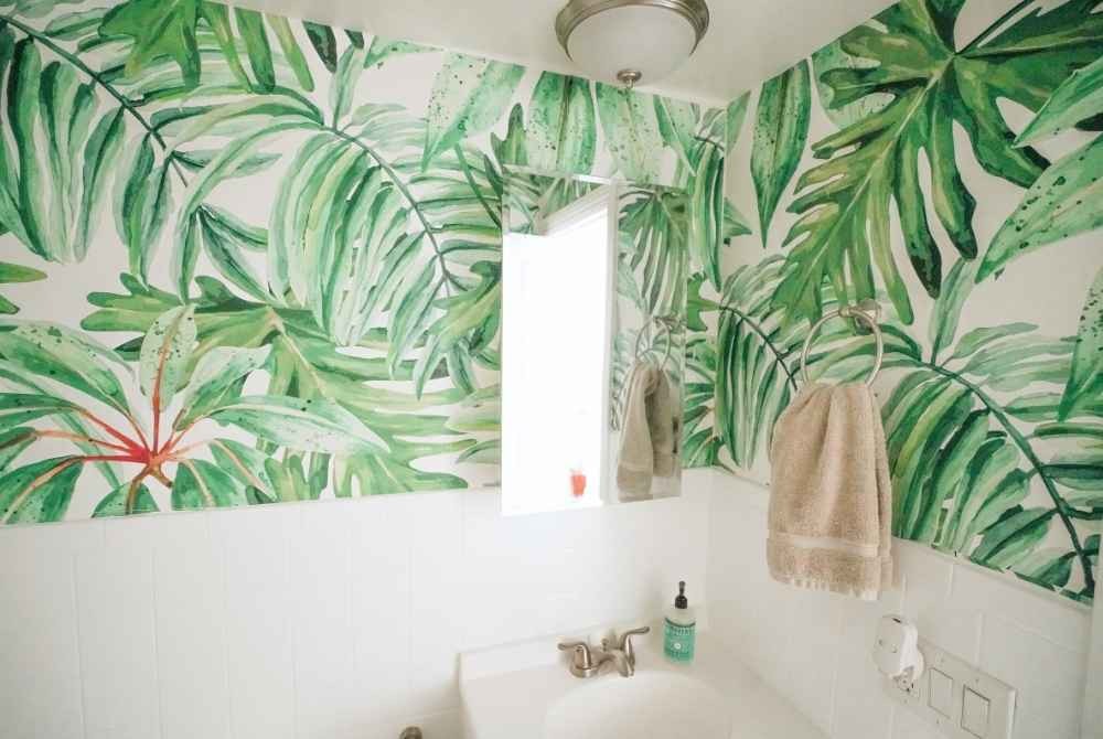 bathroom wallpaper