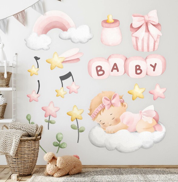 Wall stickers with people and babies