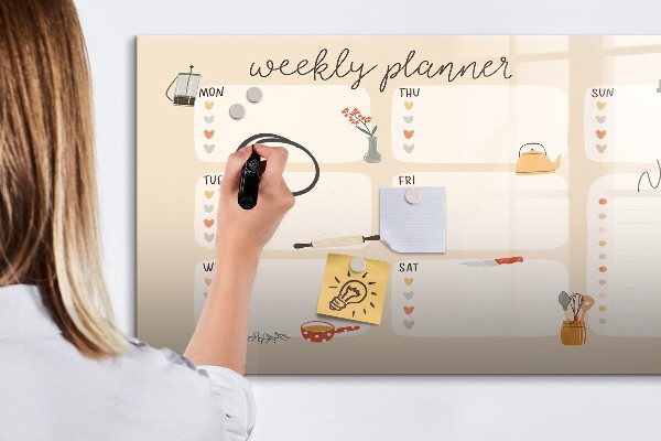 Magnetic writing boards 