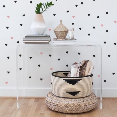 Hearts wall decals 