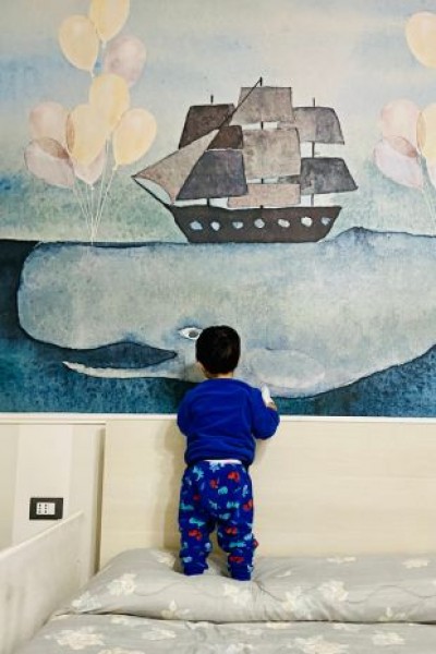 A wall full of imagination - inspiration for a wall in a child
