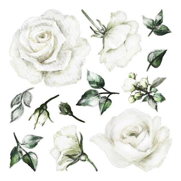 Wall stickers with flowers and plants