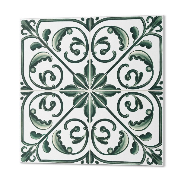Square vinyl tiles and wall panels 