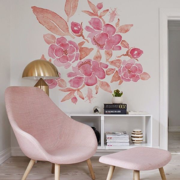 Vinyl Wall Decal Rose Bud Gorgeous Flower Shop Floral Art Stickers Mural  (g4624)