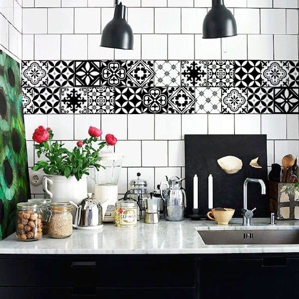 Moroccan tile decals 