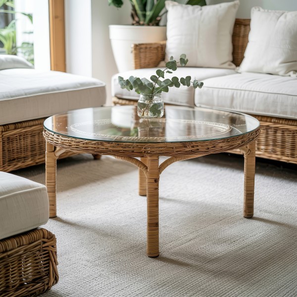 Round glass table tops