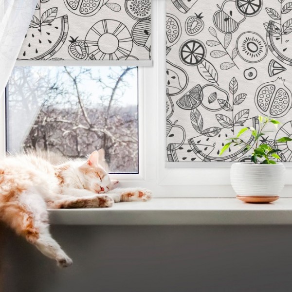Culinary-Inspired Roller Blinds for kitchen 